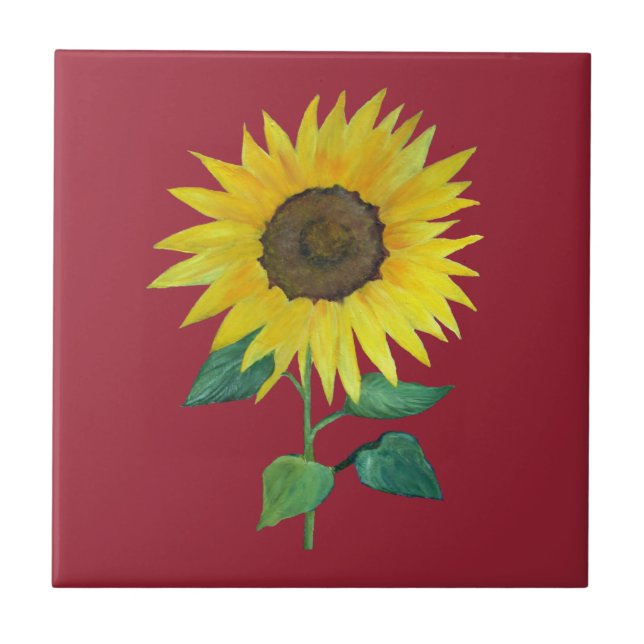 Carreau Tuile de tournesol (Devant)