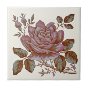 Carreau Tuile de transfert de Roses romantiques c. Concept