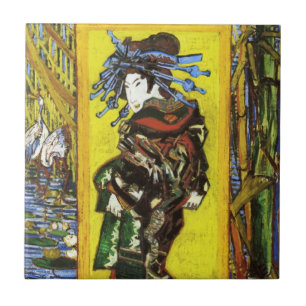 Carreau Tuile de Van Gogh Japonaiserie Oiran