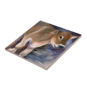 Carreau Tuile de veau de Suisse Brown