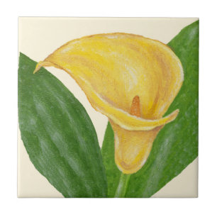 Carreau Tuile de zantedeschia