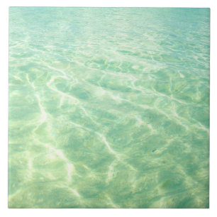 Carreau Tuile décorative de l'eau d'océan de turquoise
