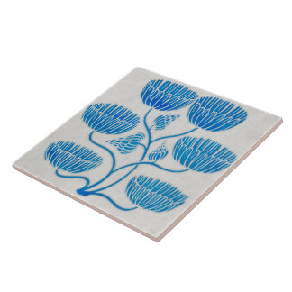 Carreau Tuile décorative en céramique Indigo