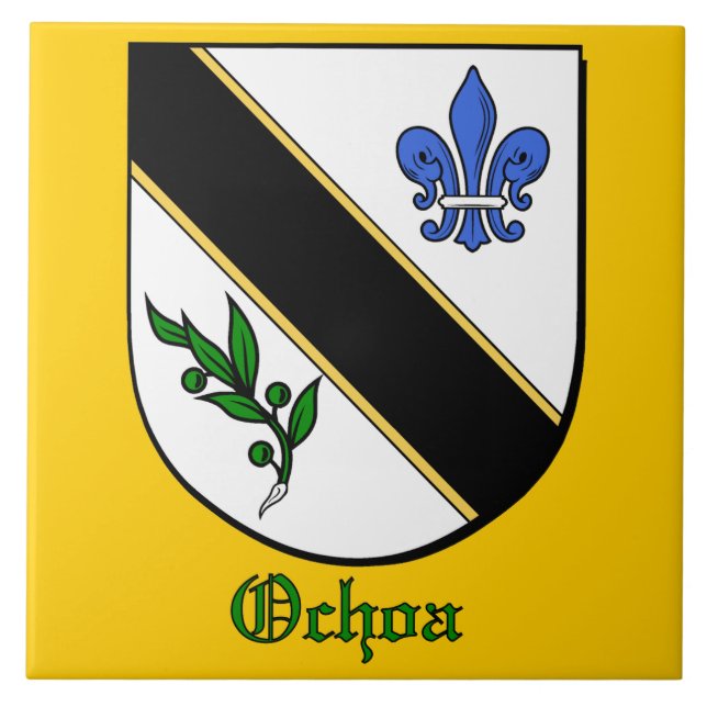Carreau Tuile décorative Ochoa Family Shield (Devant)