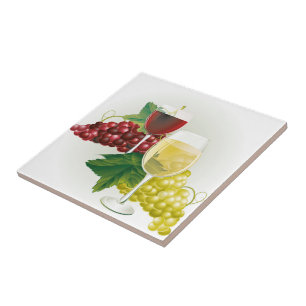 Carreau Tuile d'impression de raisins de cuve