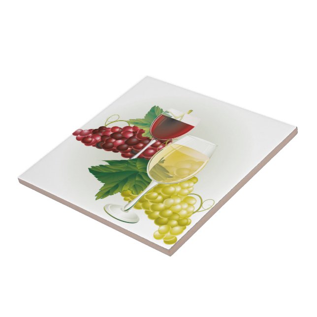 Carreau Tuile d'impression de raisins de cuve (Côté)