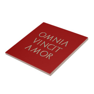 Carreau Tuile d'Omnia Vincit Amor