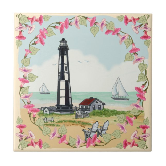 Carreau Tuile du phare de Cape Henry (Devant)