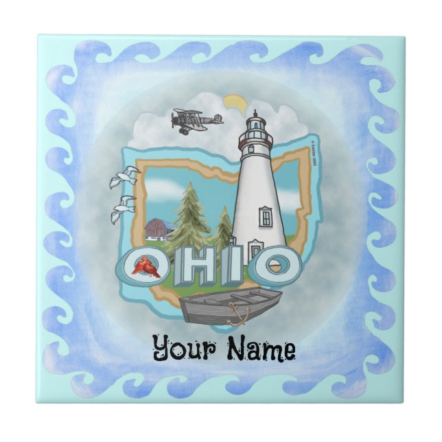 Carreau Tuile du phare d'Ohio (Devant)