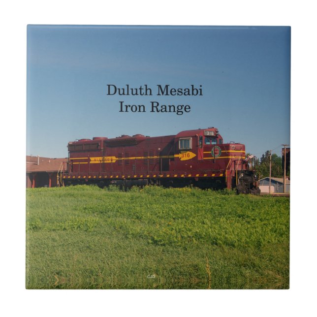 Carreau Tuile Duluth Mesabi Locomotive 316 (Devant)