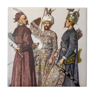 Carreau Tuile en céramique de l'Empire ottoman