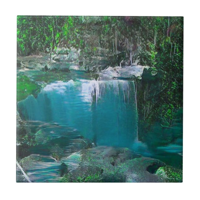 Carreau Tuile en céramique Kentucky Waterfall 4,25 x 4,25 (Devant)