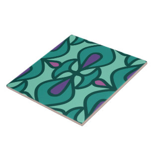 Carreau Tuile en céramique motif vintage et rétro