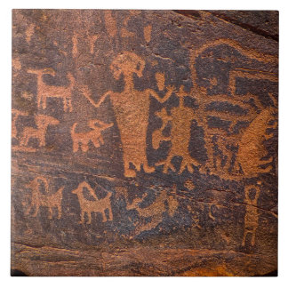 Carreau Tuile en céramique Petroglyphe Sud-Ouest