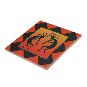 Carreau Tuile en céramique Sunset Sud-Ouest Kokopelli