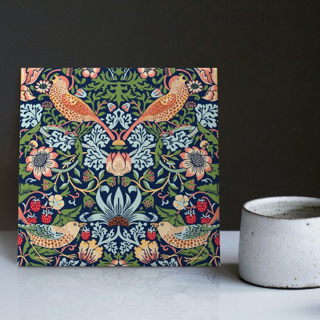 Carreau Tuile en céramique William Morris Strawberry Thief (Créateur téléchargé)