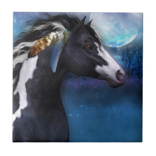 Carreau Tuile équine de cheval d'esprit