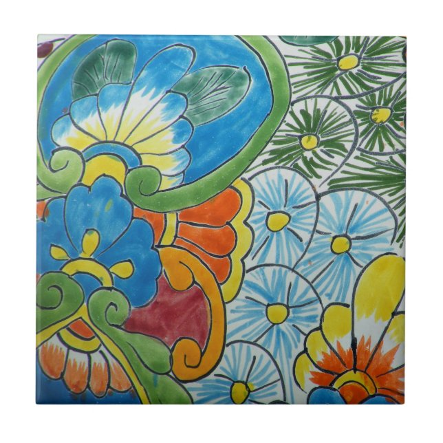 Carreau Tuile Florale Azulejo (Devant)