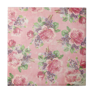 Carreau Tuile florale chic minable