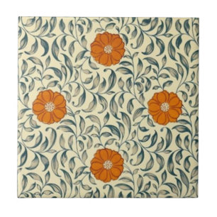 Carreau Tuile florale de chinois mandarin