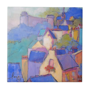 Carreau Tuile française d'art de château