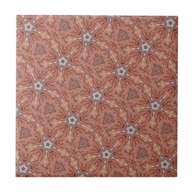 Carreau tuile géométrique marocaine d'étoile (Devant)