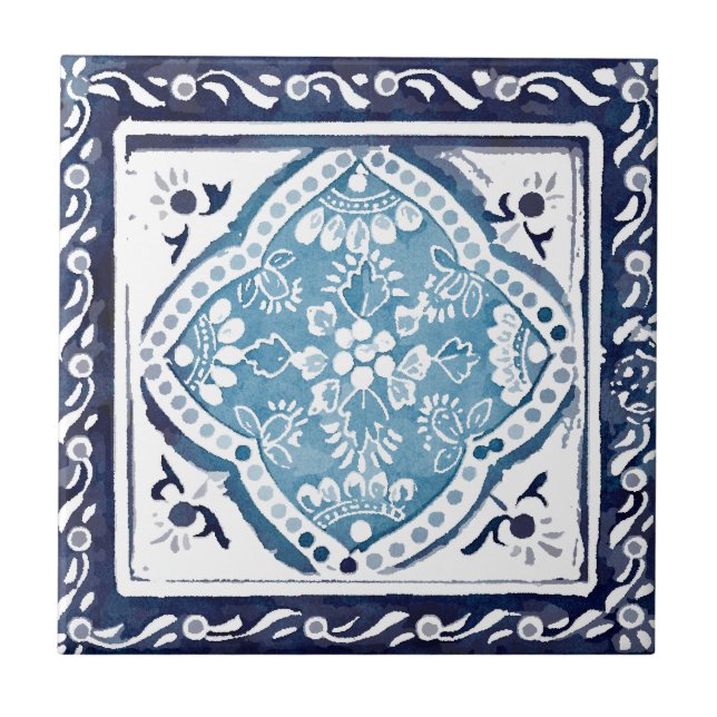 Carreau Tuile indienne 3 (Devant)