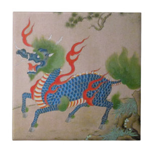 Carreau Tuile japonaise de dragon