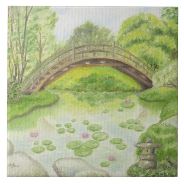 Carreau Tuile japonaise de mur de jardin (Devant)
