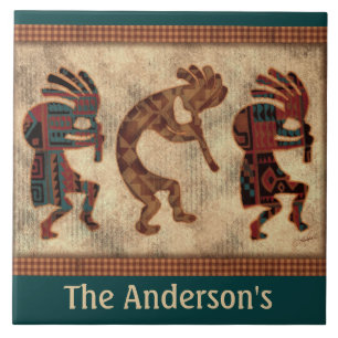 Carreau Tuile Kokopelli Personnalisée