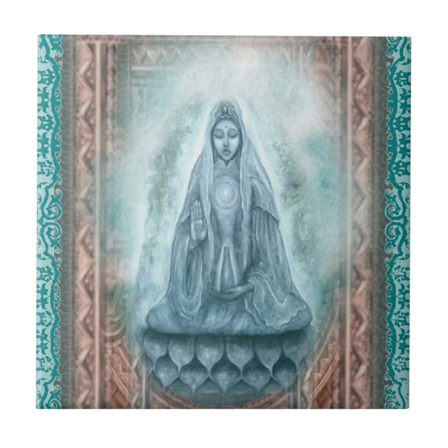 Carreau Tuile Kuan Yin (Devant)