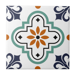 Carreau Tuile marocaine de style, multicolore