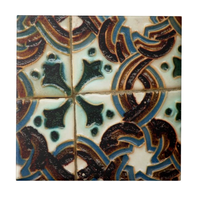 Carreau Tuile maure d'Azulejo (Devant)