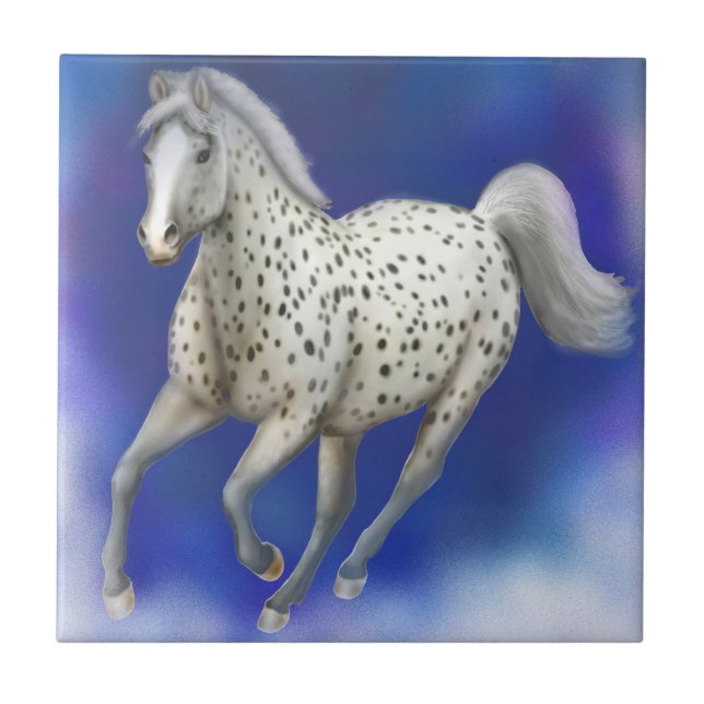 Carreau Tuile merveilleuse de cheval d'Appaloosa de (Devant)