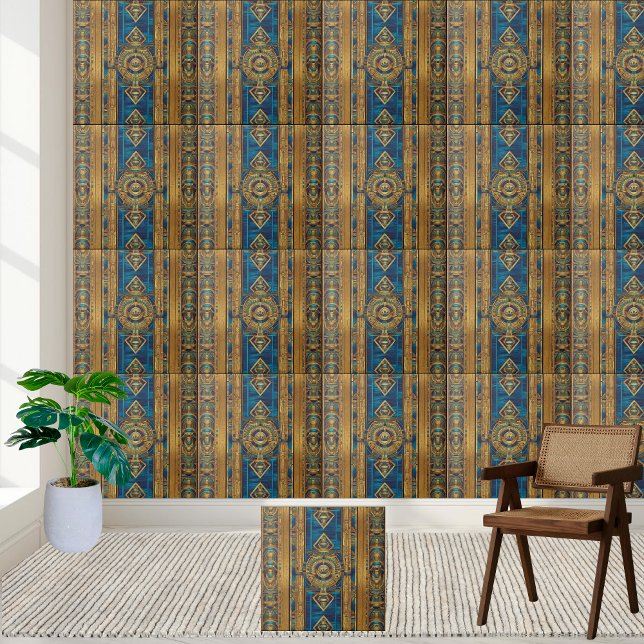 Carreau Tuile Motif Royal égyptienne (Royal Egyptian Motif Tile)