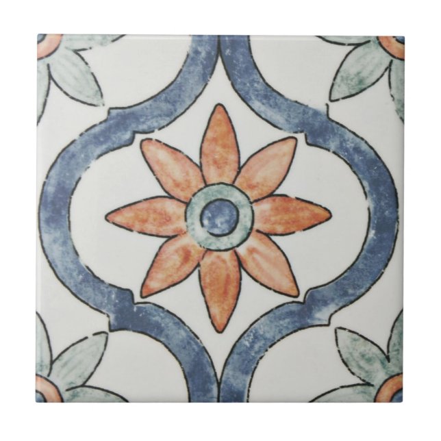Carreau Tuile murale en céramique de Bourges Arco (Devant)