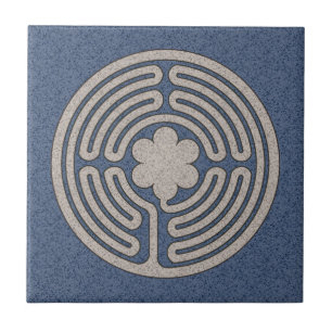 Carreau Tuile Néo--Médiévale de labyrinthe