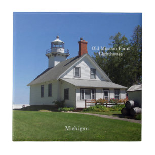 Carreau Tuile Old Mission Point Lighthouse