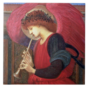 Carreau Tuile ou trépied d'art de Noël de Burne-Jones