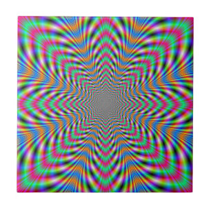 Carreau Tuile psychédélique étoile
