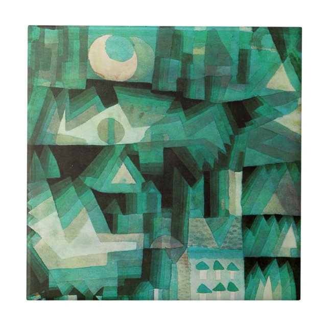 Carreau Tuile rêveuse de ville de Paul Klee (Devant)
