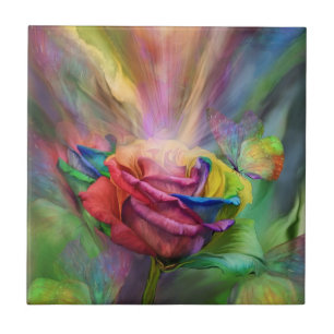 Carreau Tuile rose de beaux-arts de guérison
