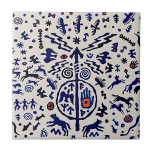 Carreau Tuile Shaman Ritual Talisman