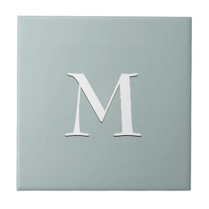 Carreau Tuile simple en céramique gris bleu