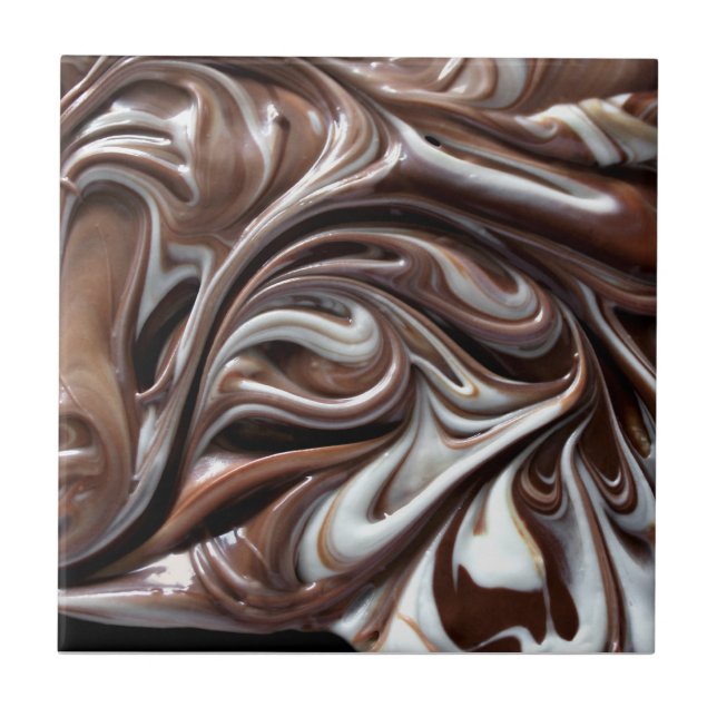 Carreau tuile tourbillon de chocolat (Devant)