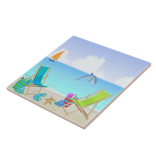 Carreau Tuile/trépied de détente de plage