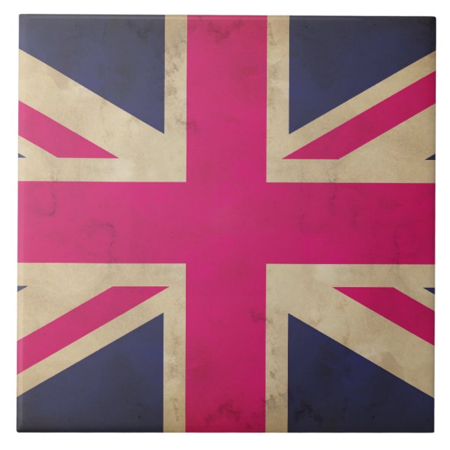 Carreau Tuile/trépied de drapeau d'Union Jack (Devant)
