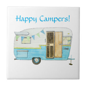 Carreau Tuile vintage de campeur