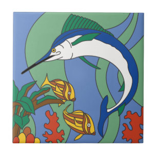 Carreau Tuile vintage de Marlin d'île de Catalina