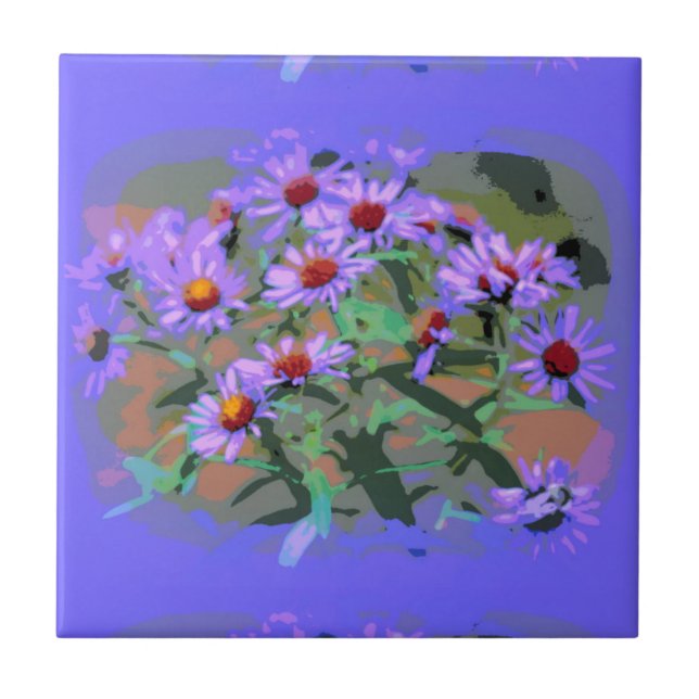 Carreau tuile violette (Devant)